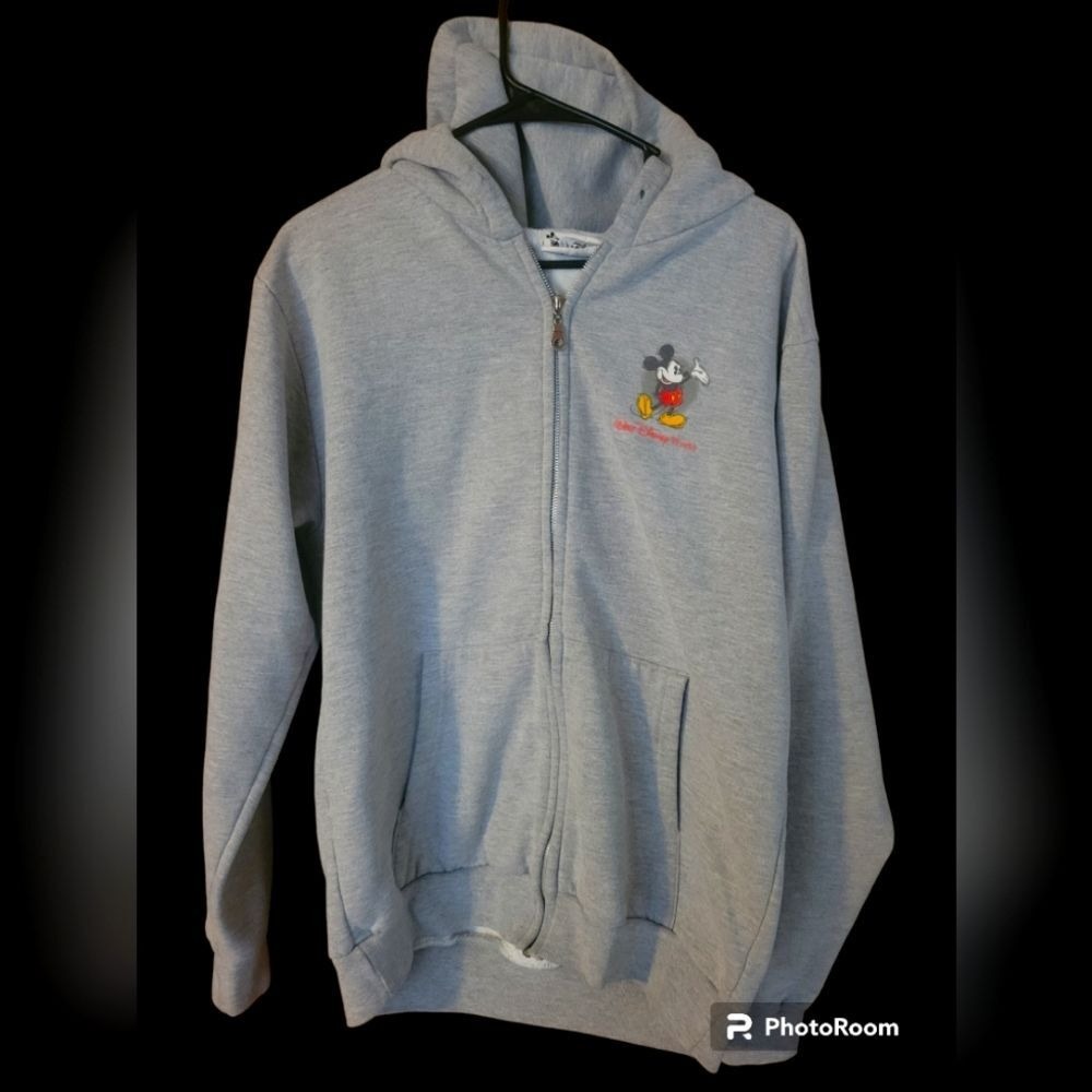 Disney World Mickey Mouse Hooded Zip Up Jacket Size M/L